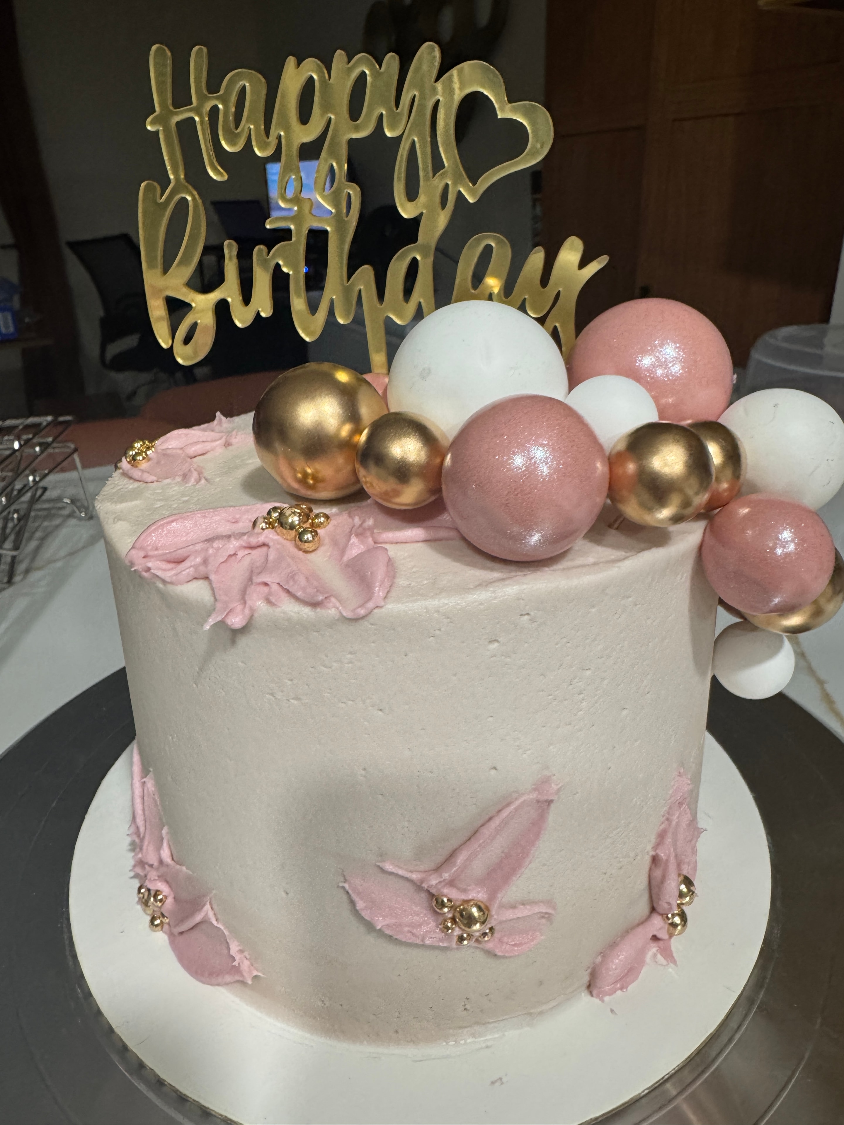 Custom birthday cake — local order from Cookie Corner Treats