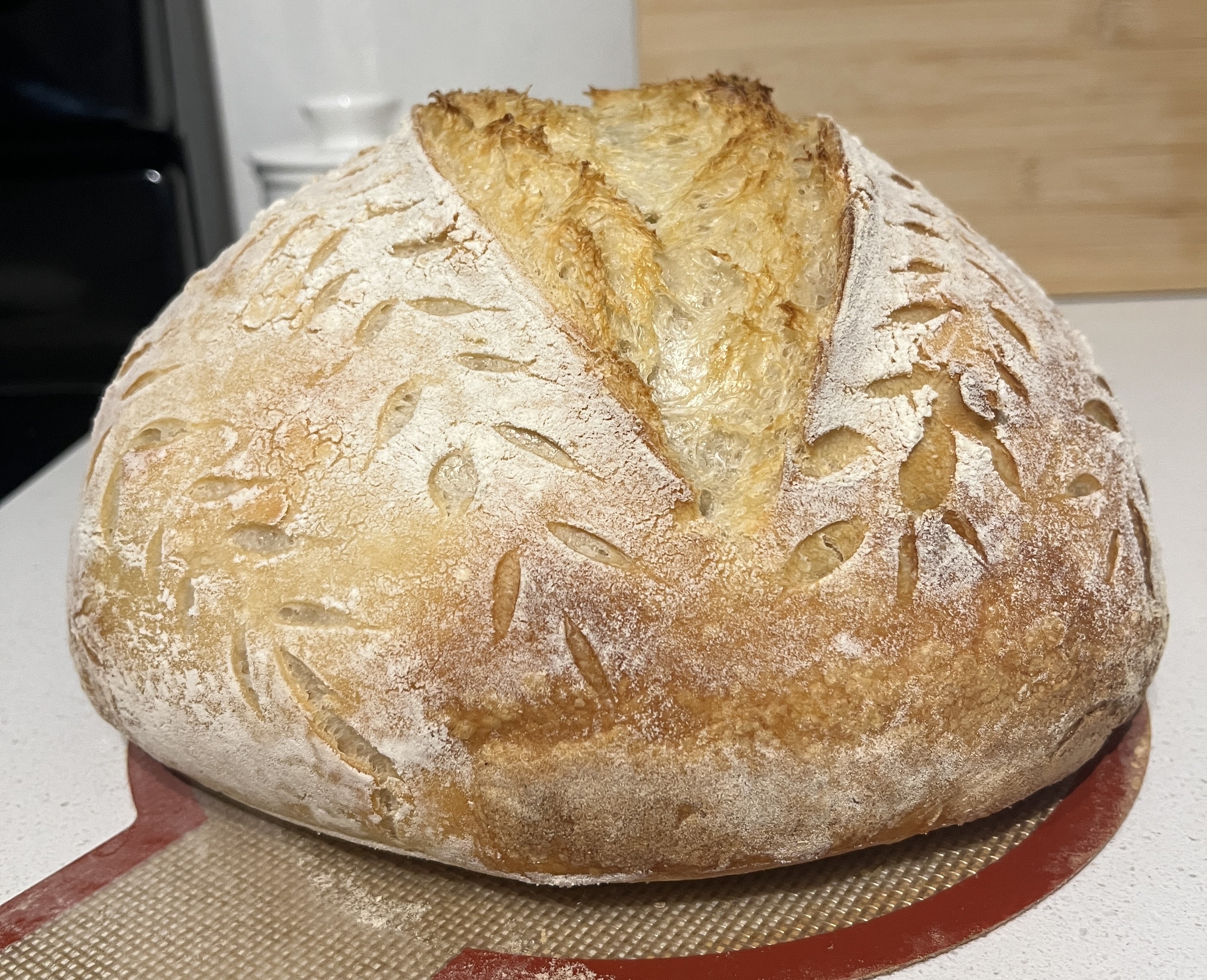Freshly baked homemade sourdough bread — local order only